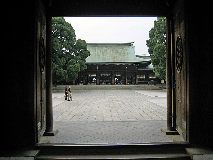 Main Shrine building of Meiji Shrine (Meiji-jingu) in Tokyo