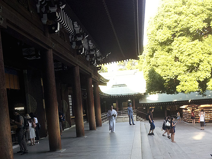 Main Shrine building of Meiji-jingu in Tokyo