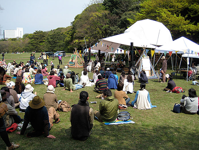 Shibafu Park Live Concert, Meiji Shrine Area in Tokyo