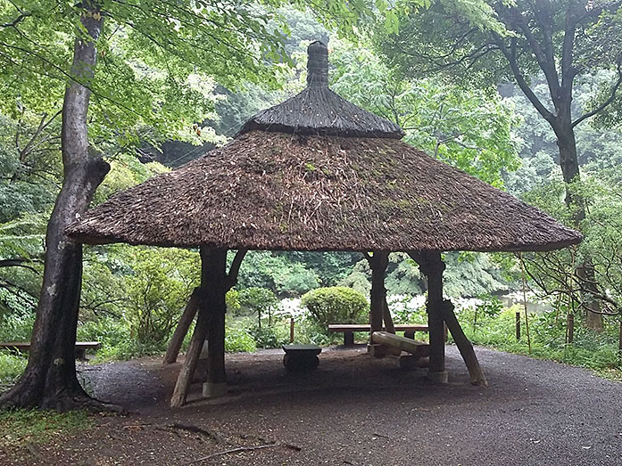 Azumaya (Gazebo) of Meiji Jingu in Tokyo