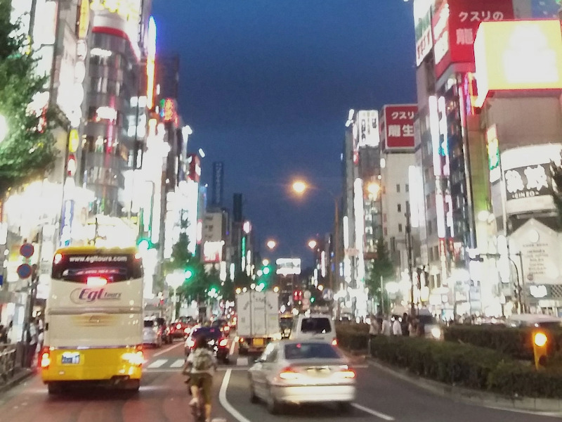 Yasukuni-dori Avenue in Shinjuku