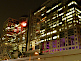 Fuji Television Building at night in Odaiba in Tokyo