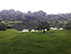 Daisensui Pond with Horaishima (island) in Rikugien Garden, Tokyo