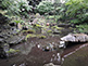 Mizuwake Stones in Rikugien Garden in Tokyo