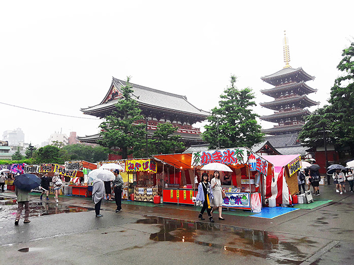 Festival Food Vendors, Sensoji Temple in Asakusa Tokyo