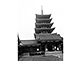 Five-storied Pagoda at Sensoji Temple in Asakusa Tokyo