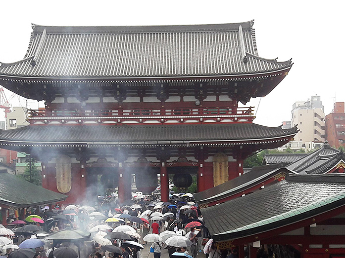 Hozomon Gate of Sensoji Temple in Asakusa Tokyo