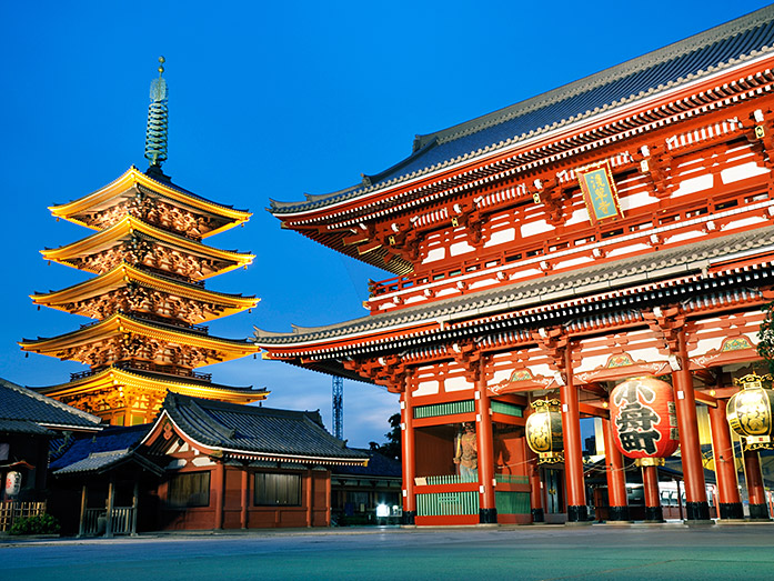 Sensoji Temple in Asakusa Tokyo