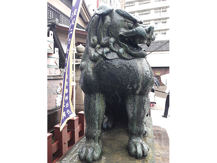 Statue Asakusa Shrine near Sensoji Temple in Tokyo
