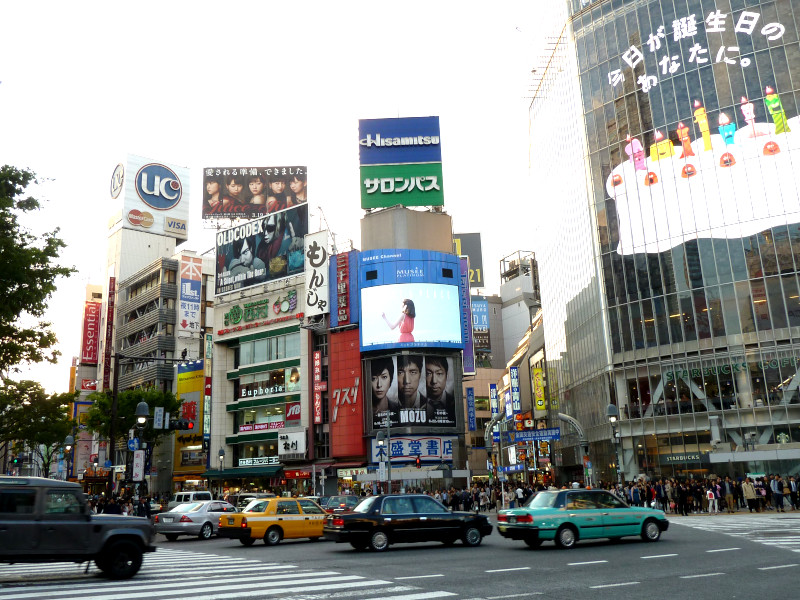 Shibuya Crossing People Taking Pictures in Tokyo