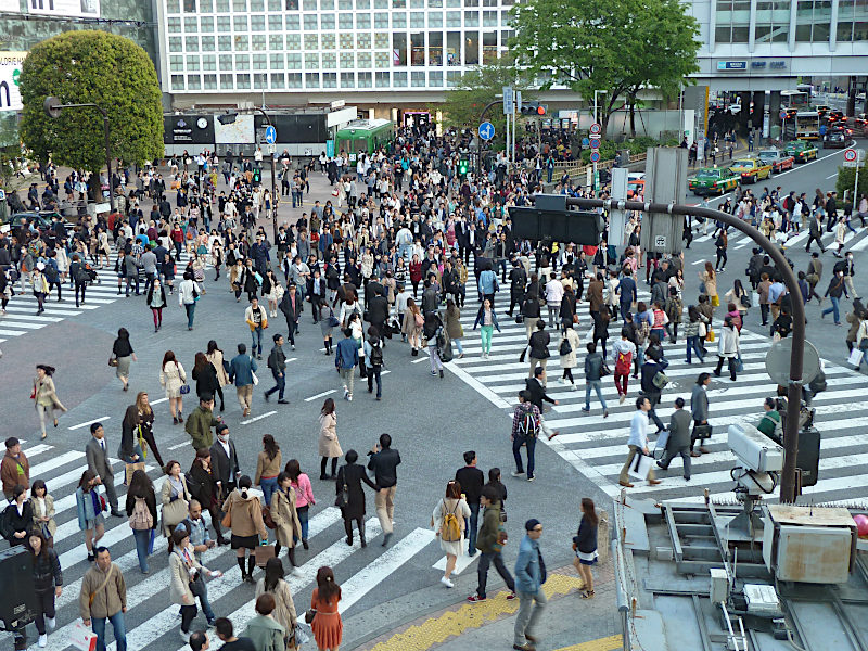 Shibuya Crossing in Tokyo