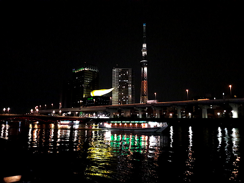 Sumida River and Tokyo Skytree at night