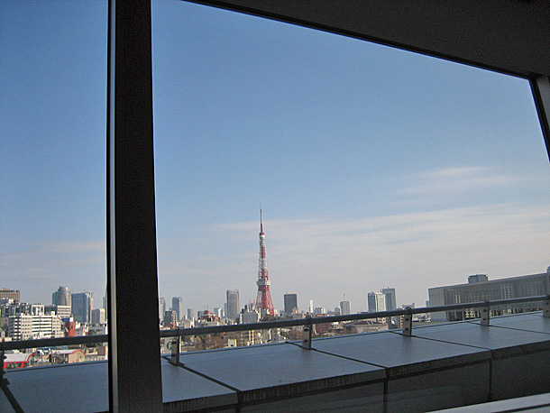 Tokyo Tower View From Roppongi Hills