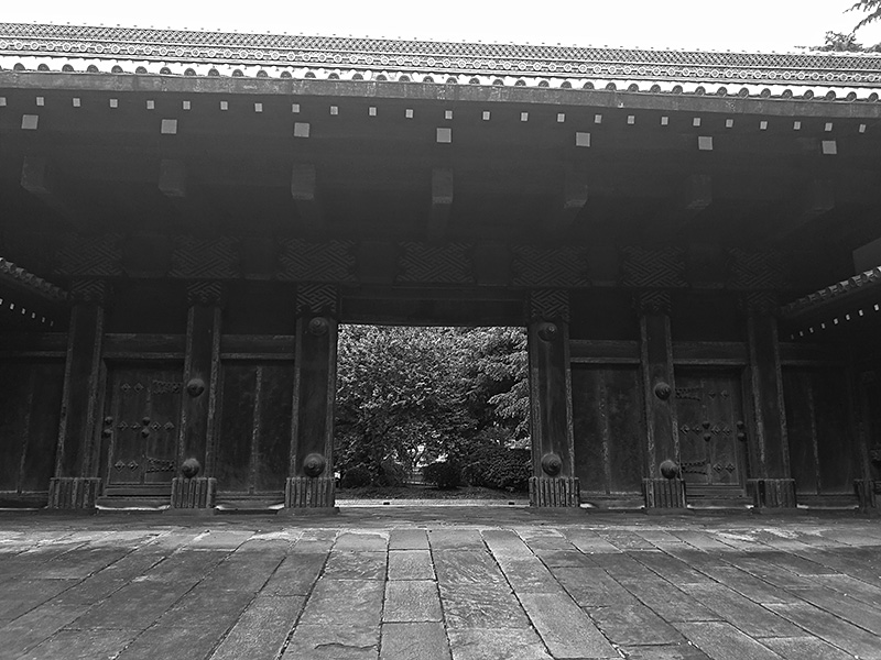Kuromon (Black Gate) Inshu-Ikeda Residence Ueno Park