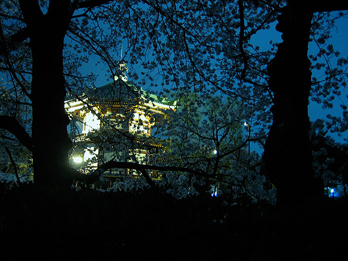 Bentendo Temple within Ueno Park in Tokyo