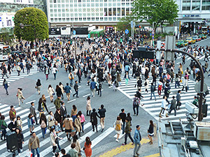 Shibuya Crossing in Tokyo