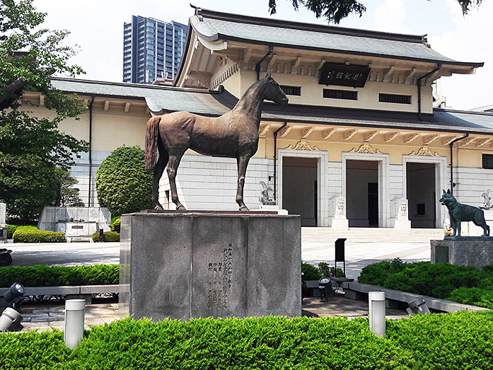 Horse Commemoration Statue, Yasukuni Shrine in Tokyo