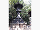 Old Metal Lantern of Yasukuni Shrine in Tokyo