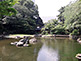 Sacred Pond Garden of Yasukuni Shrine in Tokyo