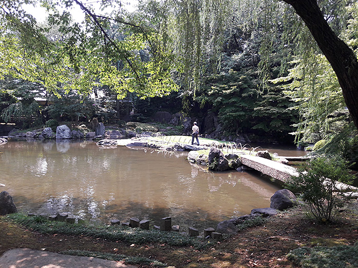 Sacred Pond Garden, Yasukuni Shrine in Tokyo