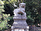 Stone Lion of Yasukuni Shrine in Tokyo