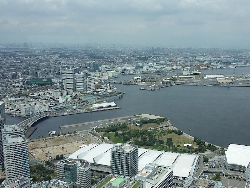 View from Landmark Tower over Port of Yokohama