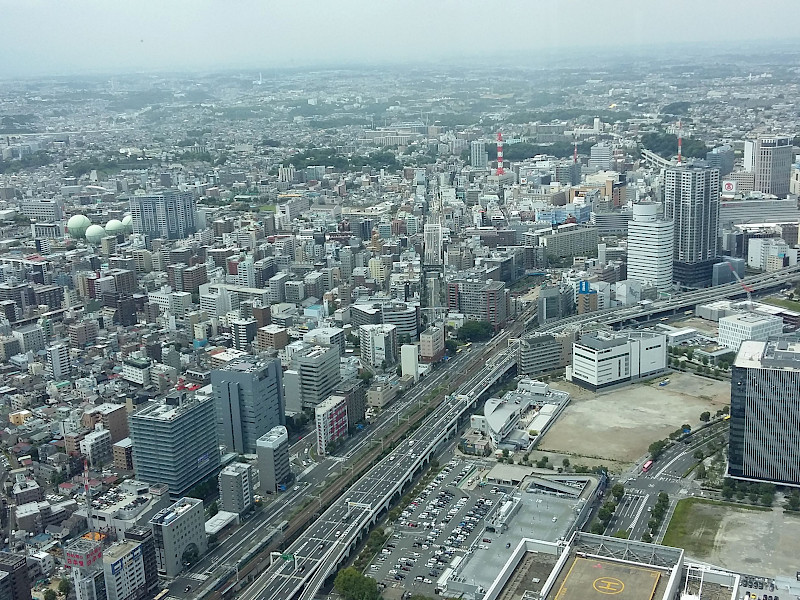 View from Landmark Tower over Yokohama